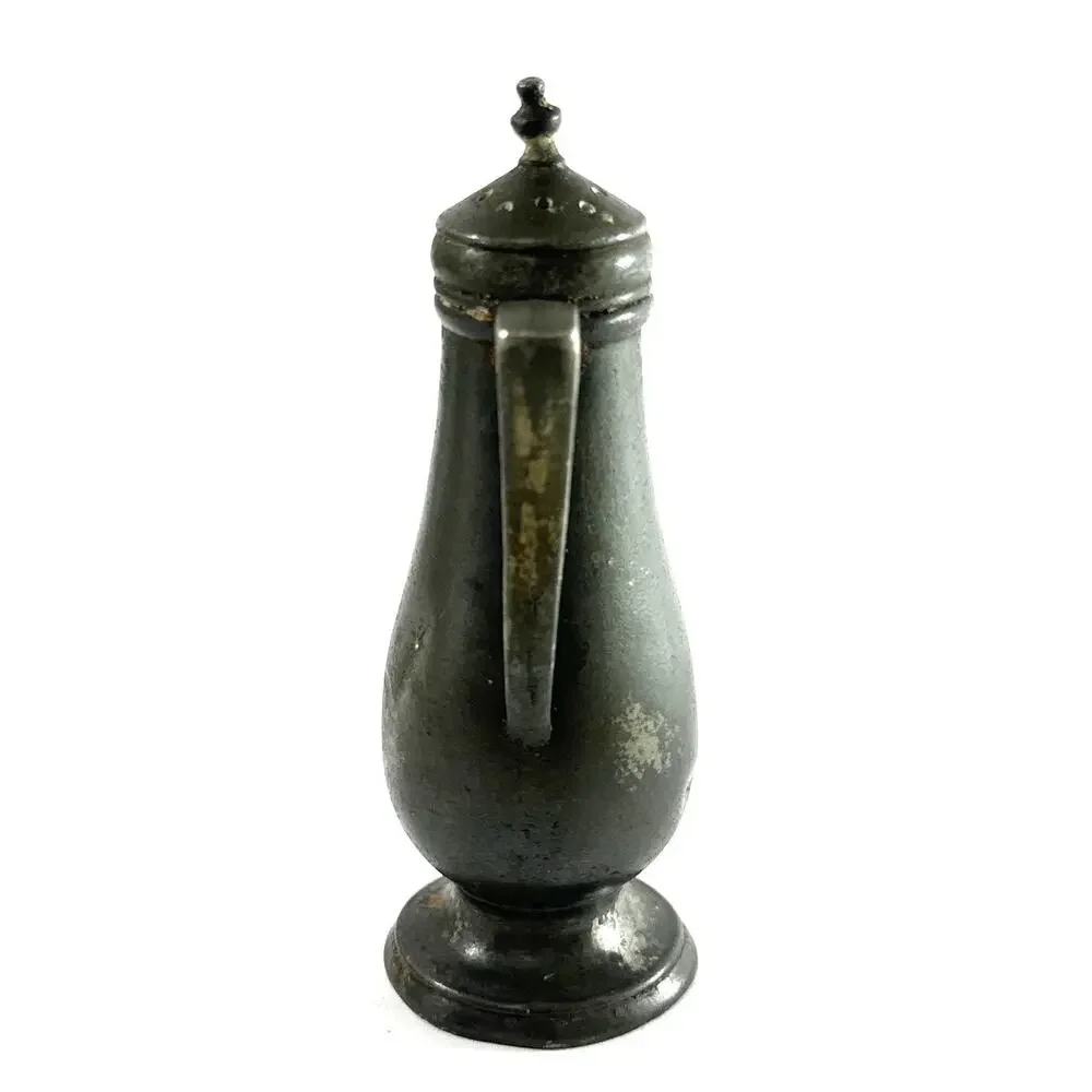 Vintage Prisk Pewter Sugar Shaker Caster Muffineer 4” Colonial Style - Picture 6 of 8